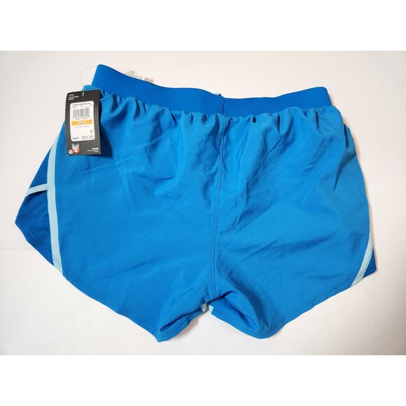 Under Armour Fly By 2.0 Women’s Small Lined Shorts Pink & Blue NWT - Picture 7 of 8